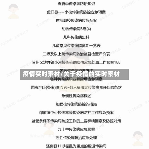 疫情实时素材/关于疫情的实时素材-第2张图片