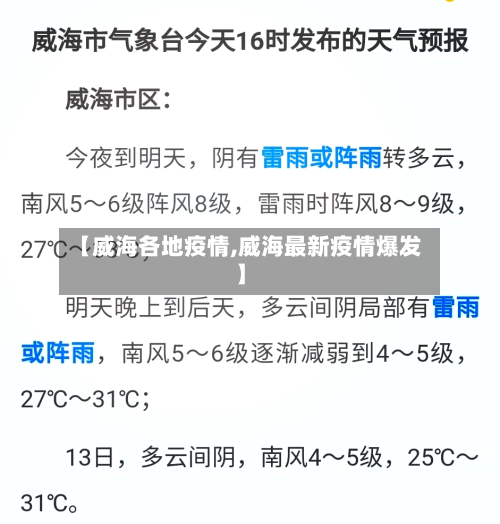 【威海各地疫情,威海最新疫情爆发】-第2张图片