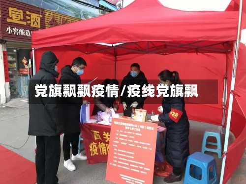 党旗飘飘疫情/疫线党旗飘