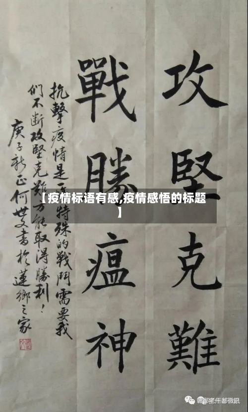 【疫情标语有感,疫情感悟的标题】-第2张图片