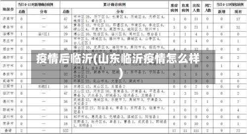 疫情后临沂(山东临沂疫情怎么样)-第2张图片