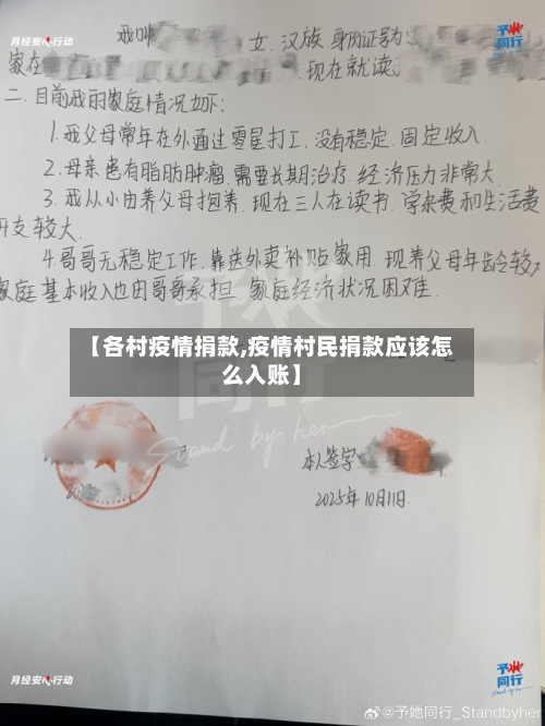 【各村疫情捐款,疫情村民捐款应该怎么入账】